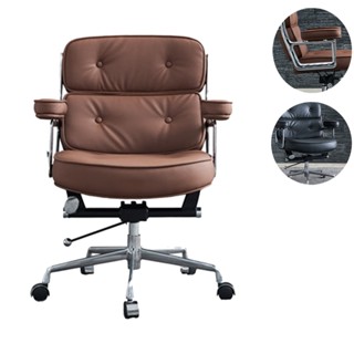 Ghế giám đốc cao cấp da PU màu nâu đen - Ghế xoay văn phòng, Ghế giám đốc nâng hạ ngả lưng ngồi làm việc, chơi game đẹp