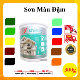 300g Sơn nước ngoài trời màu đậm đặc biệt trang trí nhà, decor, tô tượng,vẽ tường,mix màu sơn...