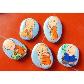 Sỏi đá sáng tạo lẻ 1 viên ( kích thước 9 cm )