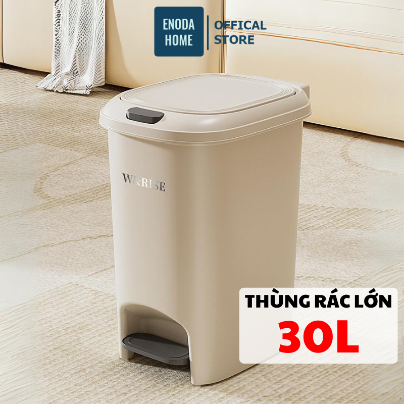 Thùng Rác Đạp Chân ENODA HOME Lớn 10L, 15L, 20L, 30L, Thùng Đựng Rác Có Nắp Đậy TR021