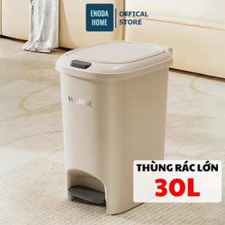 Thùng Rác Đạp Chân ENODA HOME Lớn 10L, 15L, 20L, 30L, Thùng Đựng Rác Có Nắp Đậy TR021