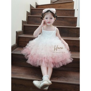 𝐎𝐚𝐭 𝐃𝐫𝐞𝐬𝐬 - Váy Ombre Nhiều Tầng Hm85 ( ảnh chính chủ)