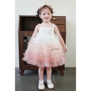 𝐎𝐚𝐭 𝐃𝐫𝐞𝐬𝐬 - Váy Ombre Nhiều Tầng Hm85 ( ảnh chính chủ)
