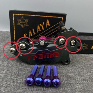 COMBO 4 ỐC TITAN, GR5 XỎ HEO DẦU (FRANDO, BREMBO, ADELIN 4PIS)