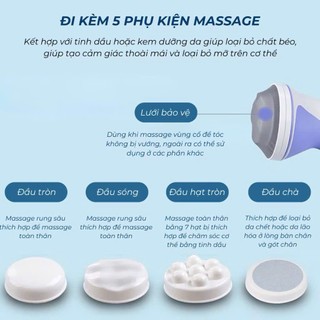 Máy massage đánh tan mỡ bụng Relax Tone 5 đầu