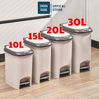  Thùng Đựng Rác Có Nắp ENODA HOME Đa Kích Thước Thùng Rác Đạp Chân Nhấn Nút Tiện Lợi TR021 