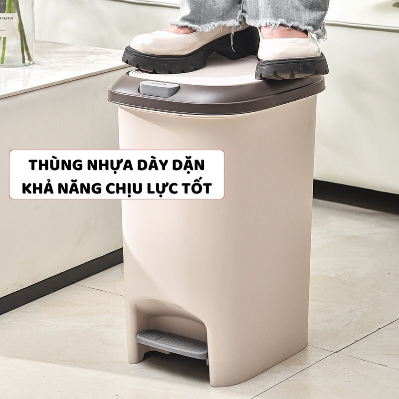 Thùng Đựng Rác Có Nắp ENODA HOME Đa Kích Thước, Thùng Rác Đạp Chân Nhấn Nút Tiện Lợi TR021 | BigBuy360 - bigbuy360.vn