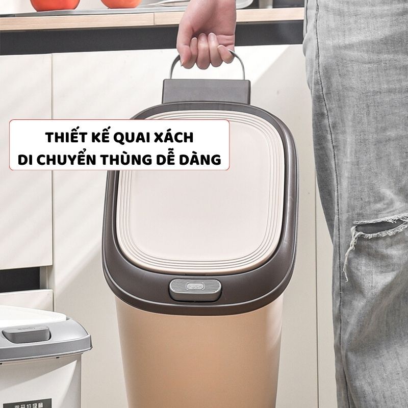 Thùng Đựng Rác Có Nắp ENODA HOME Đa Kích Thước, Thùng Rác Đạp Chân Nhấn Nút Tiện Lợi TR021 | BigBuy360 - bigbuy360.vn