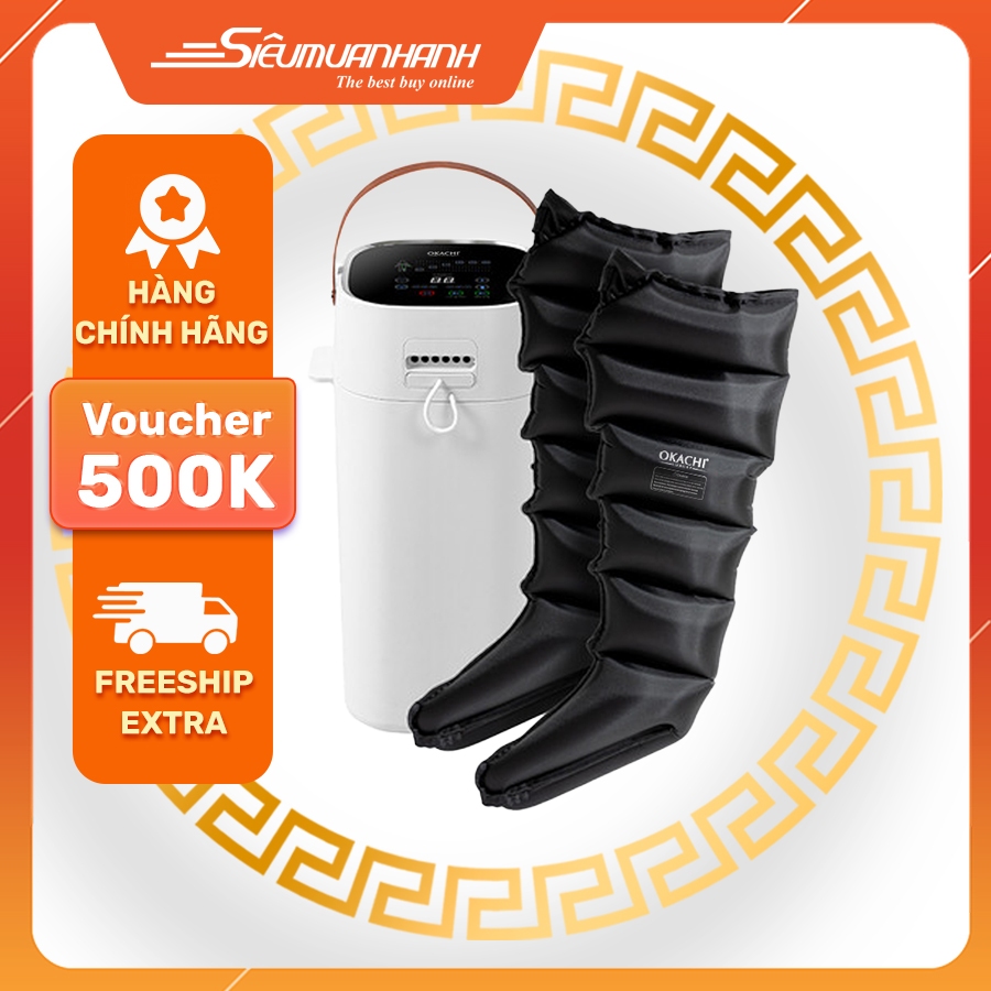 Máy massage trị liệu suy giãn tĩnh mạch OKACHI JP-3900A (6 buồng)