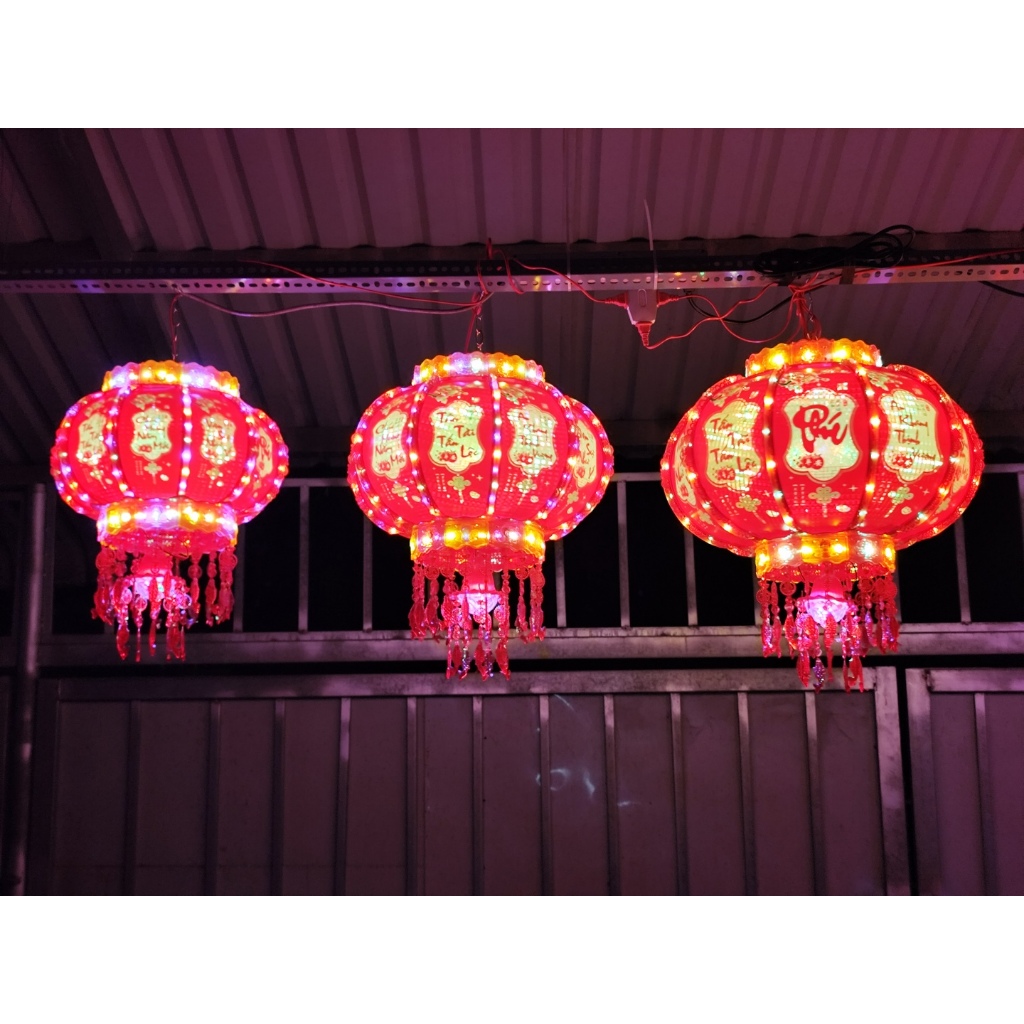 NEW 2026 Đèn lồng quay  PHẢNG QUANG 3Đ  Led  Phi 60 80
