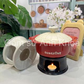 Bếp nến, bếp hâm nóng đồ ăn chuẩn gốm sứ Bát Tràng cực xinh yêu và tiện lợi Gomsudecor21