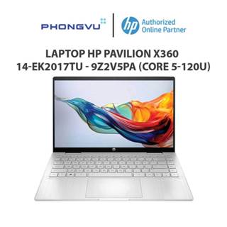Laptop HP Pavilion X360 14-ek2017TU – i5-120U, 16GB RAM, 512GB SSD, Cảm ứng, Bạc, Chính Hãng