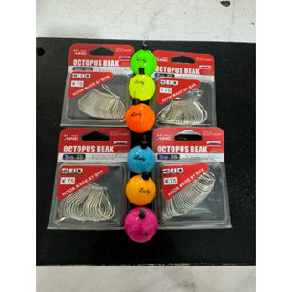 combo 2 hộp lưỡi câu cá BKK trắng số 2 -3 -4 mỗi hộp 50 cái tặng cò báo cá lucky 6 màu tuỳ chọn