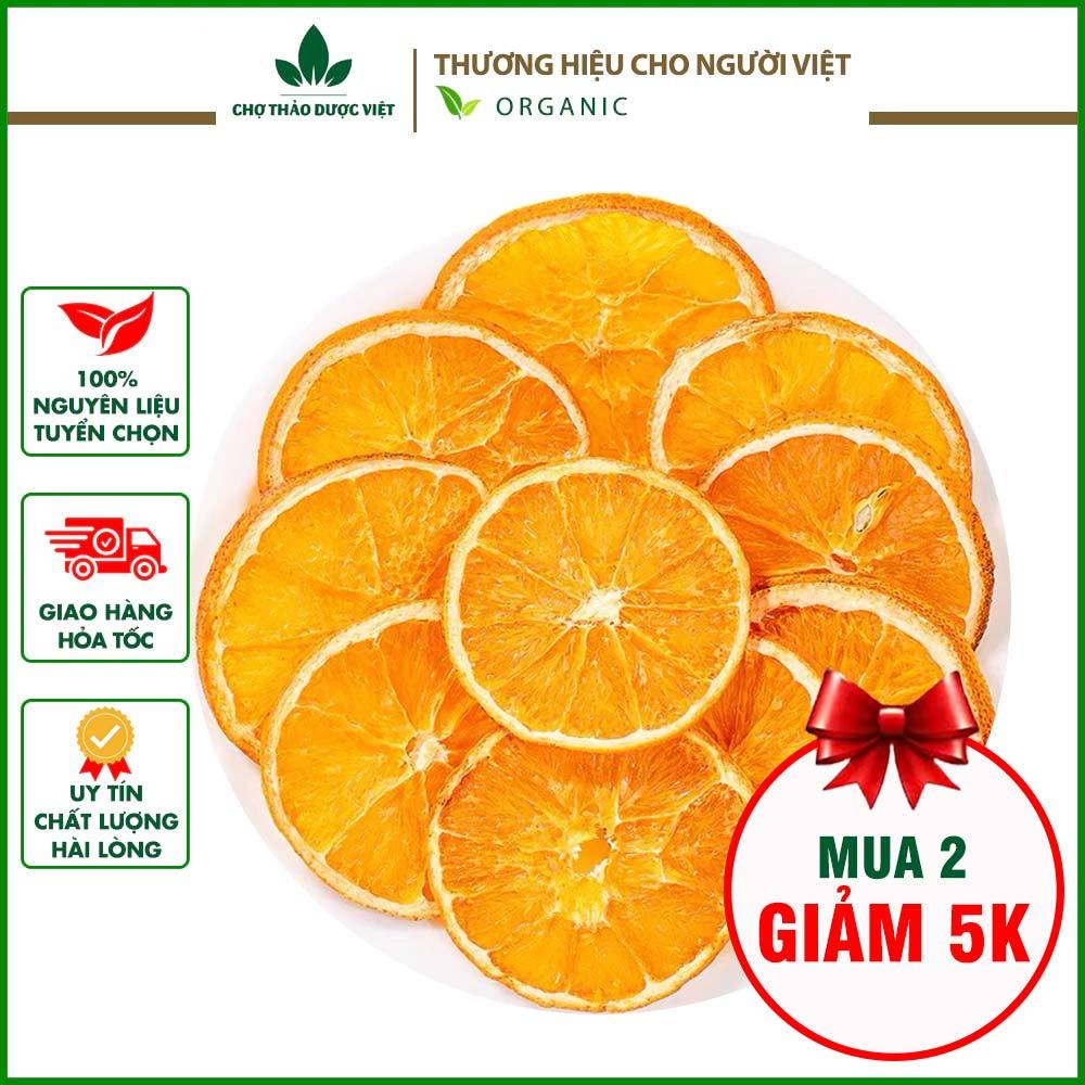 Cam khô 100g, cam vàng nguyên lát, sấy lạnh, dùng pha trà, detox, decor, trang trí - Chợ Thảo Dược Việt