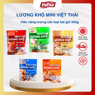 [Combo 2] Lương khô mini viên năng lượng Việt Thái thực phẩm dinh dưỡng, lương khô ít đường bổ sung năng lượng 350g