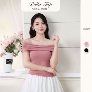 <XẢ KHO LẺ SIZE> Áo trễ vai có tay xếp ly eo - Áo hở vai dáng ôm chất liệu thun lụa cao cấp, CTWOMEN