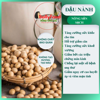 Đậu Nành Sống Hữu Cơ SallyFood 1kg Đỗ Tương Quê Sạch Giống Thuần Chủng Nông Sản Quê Sally Food