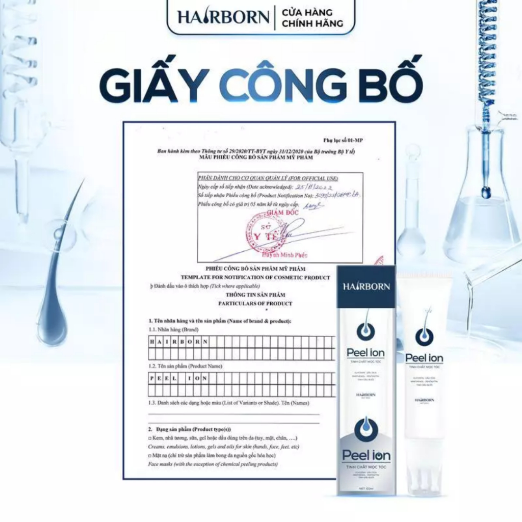 Lăn kích mọc tóc Hairborn - Lăn 5in1 giúp mọc tóc nhanh Hairborn - kích mọc tóc giảm gầu và giảm rụng tóc - QUINN BEAUTY