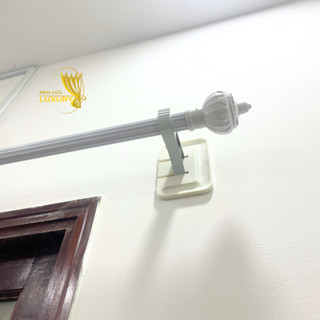 Thanh treo rèm cửa phi 28mm dùng đế dán tường, không cần khoan đa năng tiện lợi, tiết kiệm thời gian chi phí luxury