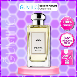 Nước Hoa Unisex Nam Nữ Mùa Hè JML Lime Basil & Mandarin Lạc Vào Rừng Chanh Tươi Mát - GumihoPerfume
