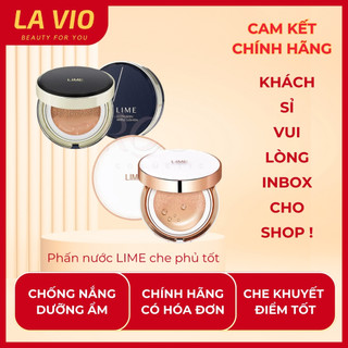  Phấn nước Lime kiềm dầu dưỡng ẩm Cushion Lime chống nắng và che khuyết điểm hoàn hảo La Vio Beauty 