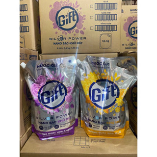 Nước giặt Gift Hương Nước Hoa túi 3,6kg với côn thức Silver Power