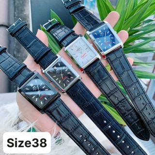  Đồng Hồ Orient nam Dây Da Mặt Vuông Kính sapphire bảo hành máy 12 tháng 