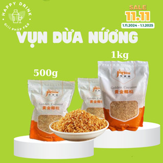 [GIÁ RẺ] Vụn dừa nướng Đài Loan Jinija 200g/500g/1kg, topping thơm, giòn, ngon, date mới