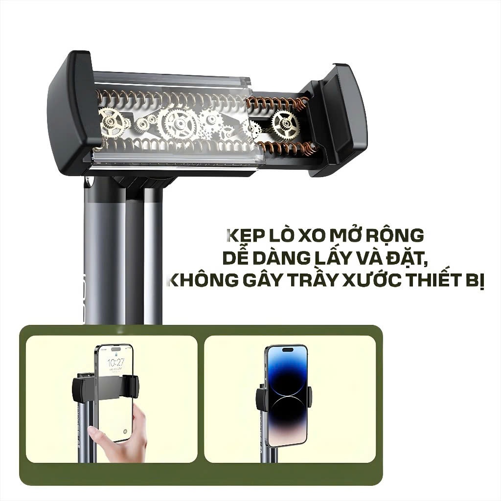 Giá đỡ Điện thoại cao cấp xoay 360 L0X3 HULAKO livestream,quay chụp sản phẩm,hỗ trợ làm vlog,quay nấu ăn, review, selfie | BigBuy360 - bigbuy360.vn