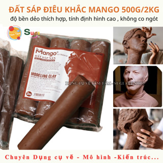 [ TÂM TÂM ] Đất sáp nặn điêu khắc Mango , Đất sét điêu khắc Mango, đất sáp nặn ( Bịch 2kg )