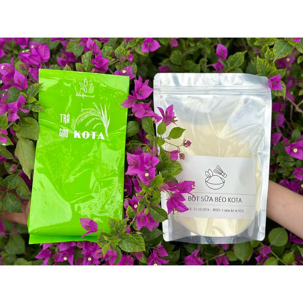 Combo trà sữa gạo (500g Trà gạo + 500g bột sữa siêu béo)