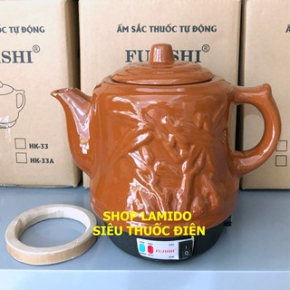 Siêu sắc thuốc GỐM SỨ BÁT TRÀNG Fujishi 2.8 lít HK-33BX - [ HỎA TỐC ] - Ấm thuốc điện nấu tự động ngắt
