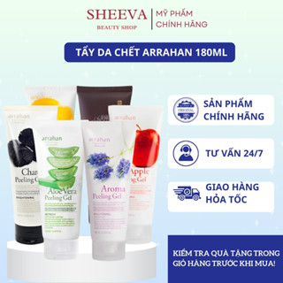 Gel Tẩy Tế Bào Chết Arrahan, Tẩy Da Chết Mặt Làm Trắng Da Hoa Quả 180ml, Sheeva Beauty