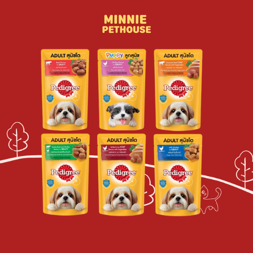 Sốt chó Pedigree 130gr dành cho chó con và chó trưởng thành - Minnie Pethouse