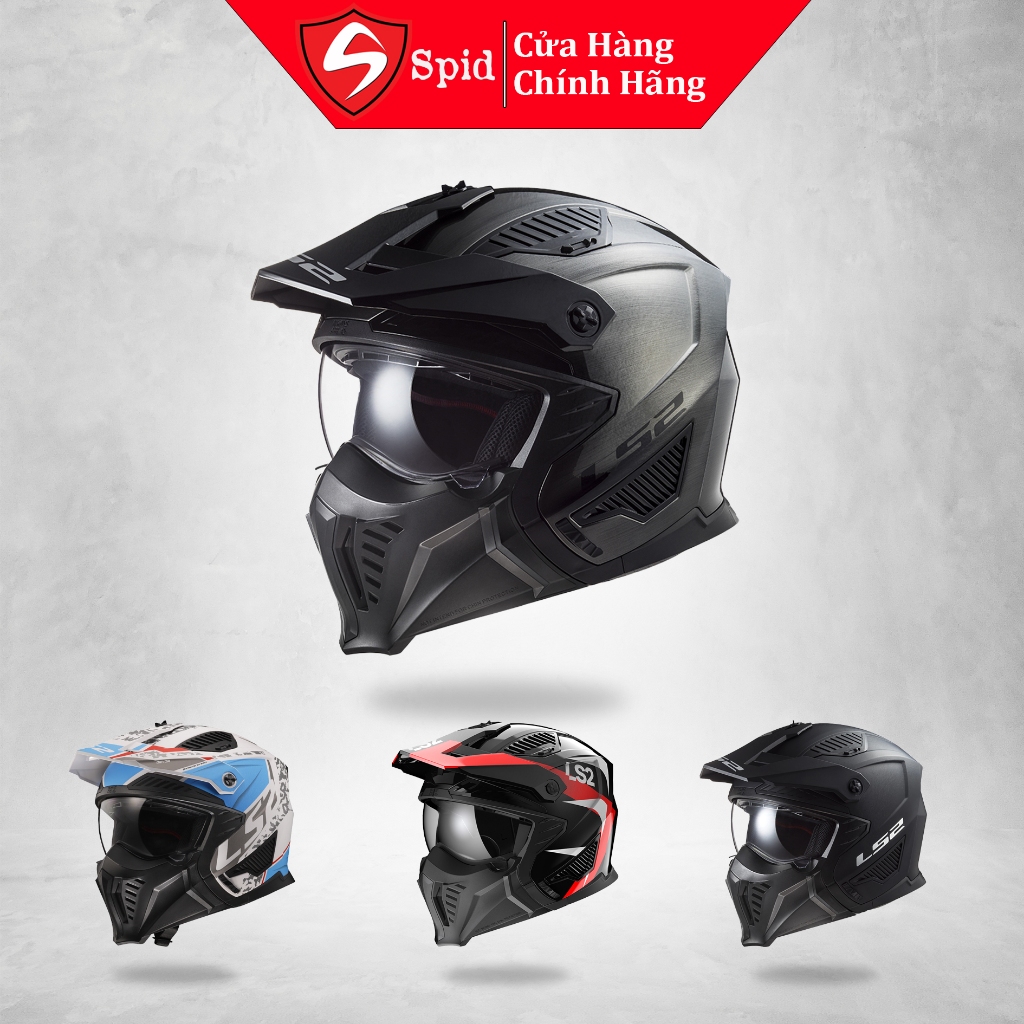 [Mua 1 Tặng 1] [Chính Hãng] Mũ Bảo Hiểm Đa Năng LS2 OF606 Drifter Tháo Hàm Chuẩn ECE 22.06 Đi Xe Máy