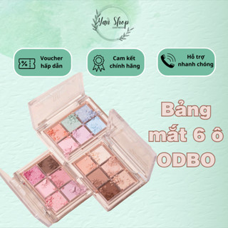  Bảng Mắt 6 Ô Odbo Nhũ Lì Trong Suốt Signature Eyeshadow Palette  OD276  4.8g 