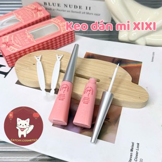 [XIXI] Keo Dán Mi XIXI Kèm Dụng Cụ Nơ Caro Hồng, Dán Mi Chắc Chắn (GJ-127)