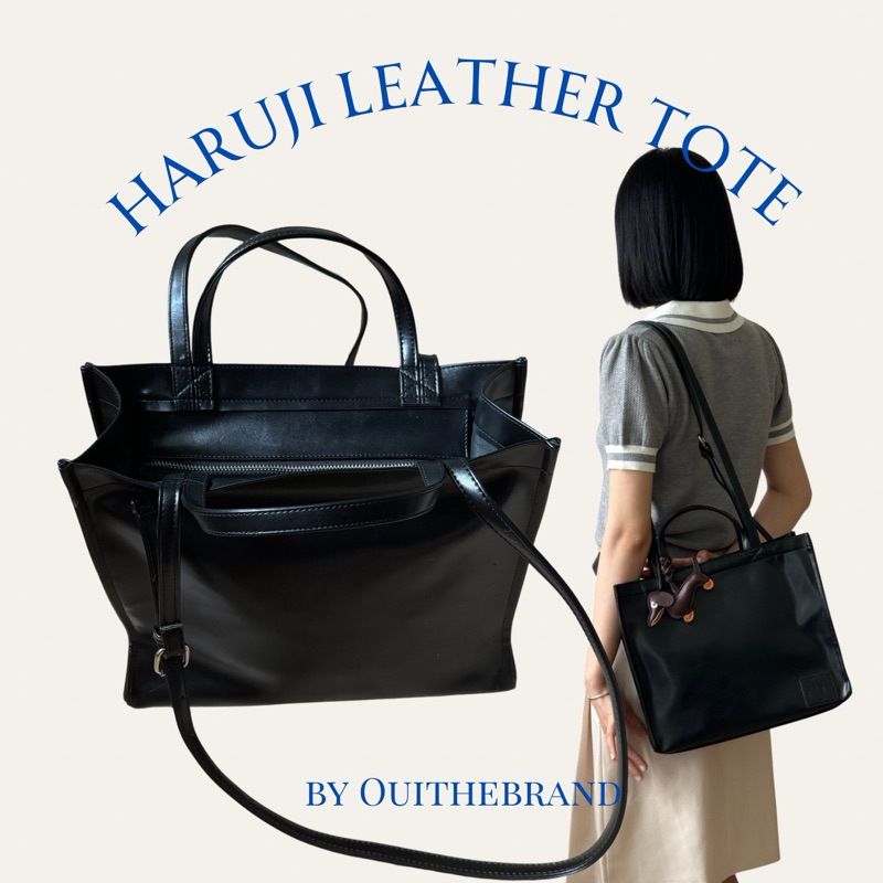 Haruji Leather Tote - Túi Tote Da Dạng Shoper Haruji ( Ouithebrand )