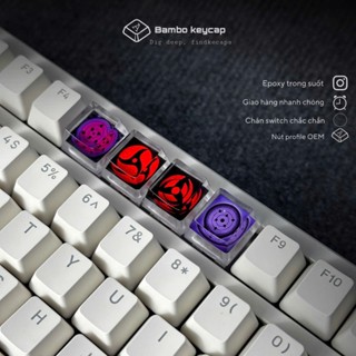 Nút ấn bàn phím hình anime độc đáo keycap xuyên led - Bambo keycap