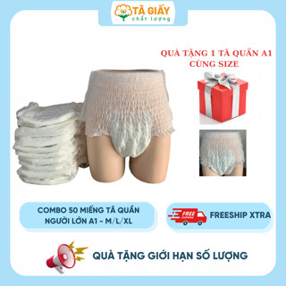 Tã/Bỉm quần người lớn A1 tiết kiệm - mềm mại - khô thoáng, đủ size M/L/XL