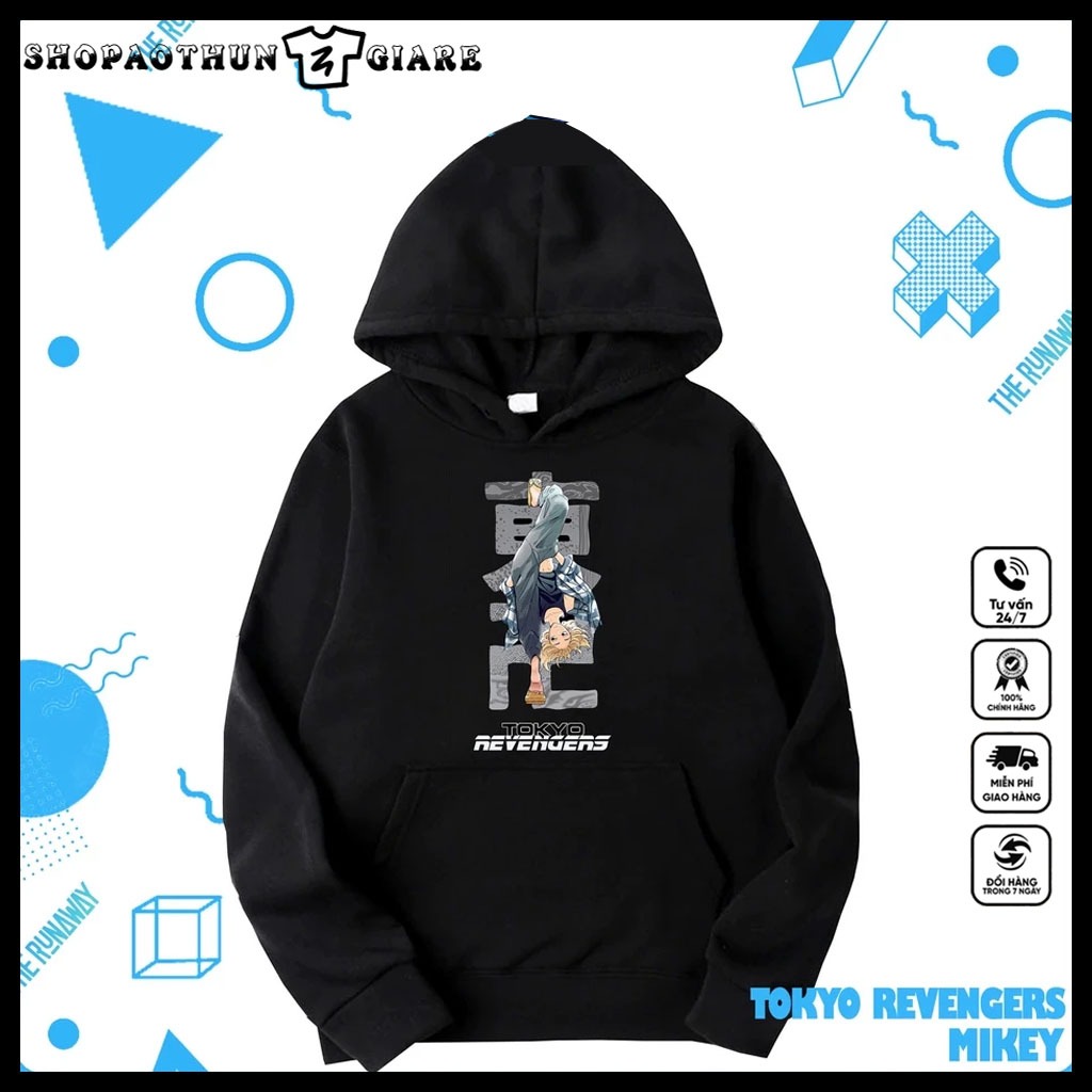 Áo Hoodie Tokyo Revengers: Mikey's Kick Nam / Nữ |SHOPAOTHUNGIARE