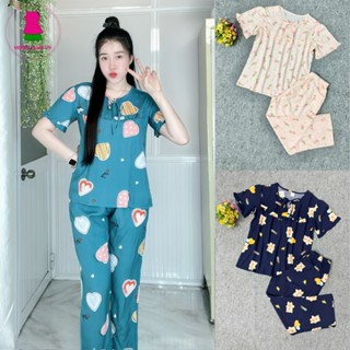 Bộ tole lanh nữ 9 tấc tay ngắn 48-76kg tole 2 da đẹp mát DN02