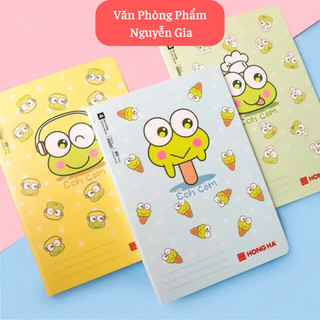  Combo 5-10 Vở học sinh 4 ô ly - Ếch Cốm - Hồng Hà 48 Trang - Định lượng 100gsm - 0599 