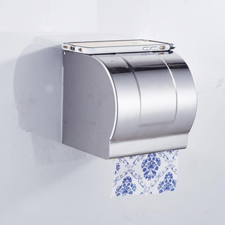 Hộp đựng giấy vệ sinh Inox 304 (Trắng bạc)