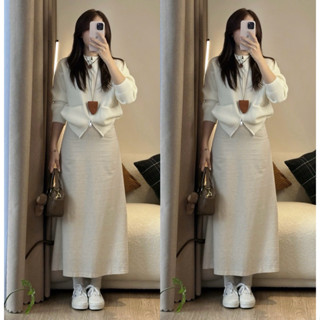 (ẢNH OLDSCHOOL) Chân váy LINEN THÔ dáng dài 88cm có lót trong