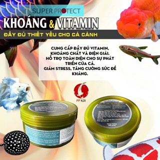  Khoáng & Vitamin Super Protect dùng cho cá Koi cá Vàng cá Rồng cá cảnh - Hũ 100gr 