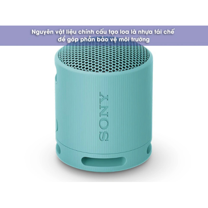 Loa Sony SRS-XB100 (Pin 16h | Công suất 5W | IP67 | Bluetooth 5.3 | Fast Pair | Sound Diffusion Processor) | BigBuy360 - bigbuy360.vn