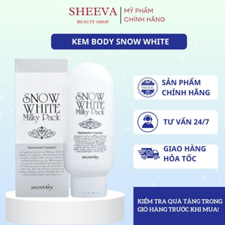 Kem Dưỡng Ủ Trắng Body Snow White Dưỡng Ẩm, Trắng Da 200g, Sheeva Beauty