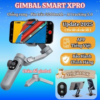 Gimbal AOCHUAN SMART X PRO - Tích hợp sạc không dây - Pin 3200 mAh Gậy quay phim chống rung trang bị đèn led