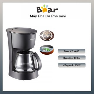  Máy Pha Cà Phê mini Bear KFJ-403,Máy pha cafe tự động dung tích 750ml Có chức năng giữ nhiệt 